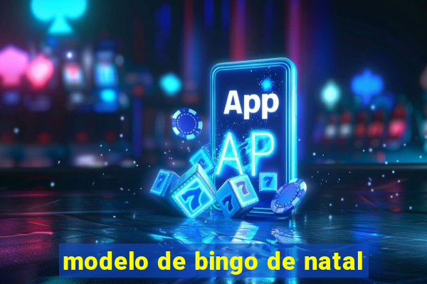 modelo de bingo de natal