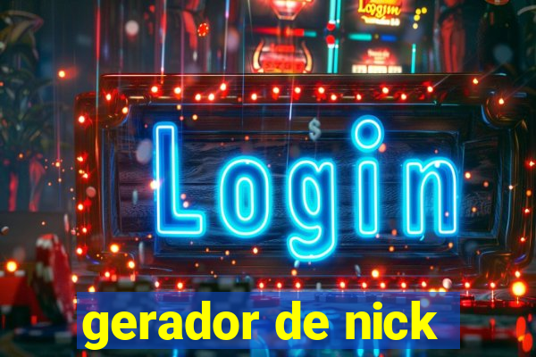 gerador de nick