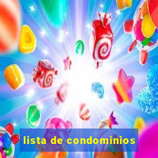 lista de condominios