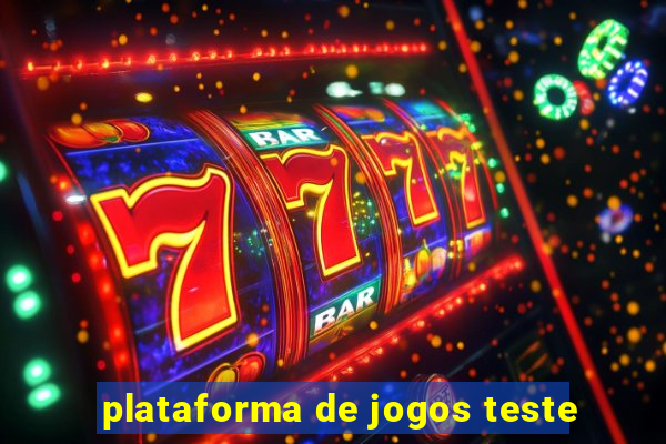 plataforma de jogos teste