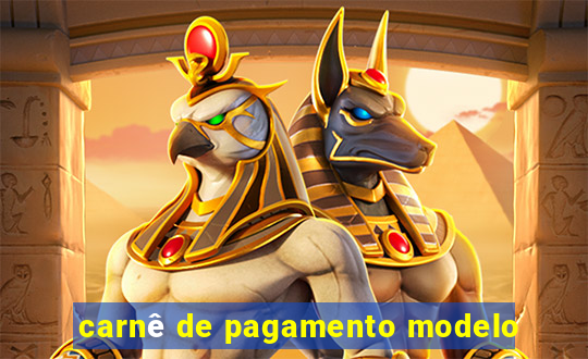 carnê de pagamento modelo